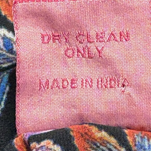 LABISA Women Tunic Top Long Ruffle Sleeves Embroidered Lined Sz L Black 5-7 - Picture 10 of 14